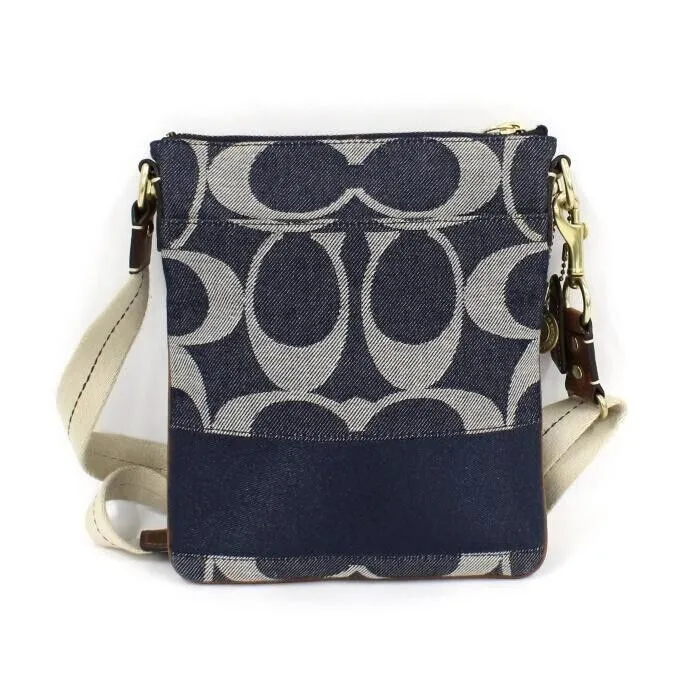11045 Coach Brown Leather Shoulder Bag Used