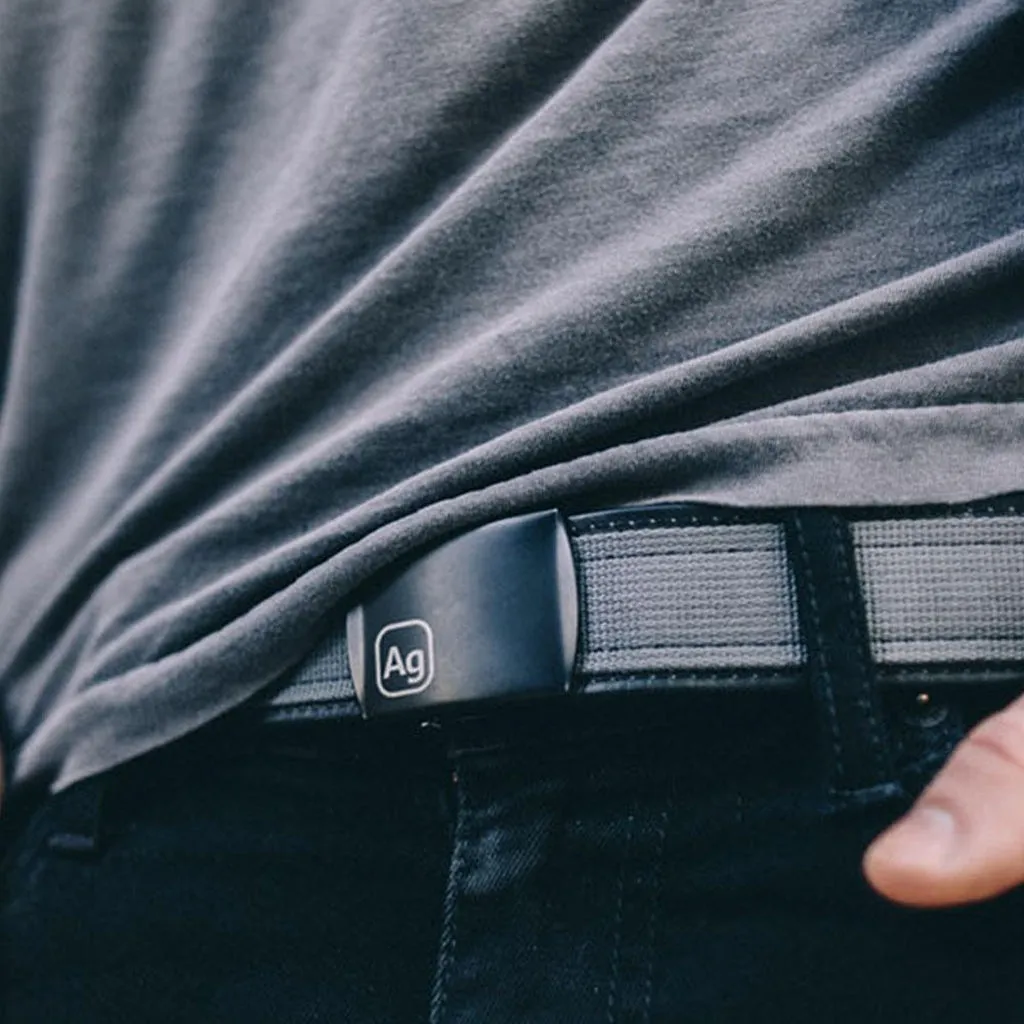 Alchemy Goods Delridge Belt made with Bicycle Inner Tubes and Recycled Polyester Webbing