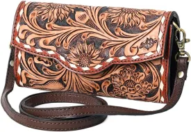 American Darling Clutch Hand Tooled Genuine Leather Western Women Bag Handbag Purse | Leather Clutch Bag | Clutch Purses for Women | Cute Clutch Bag | Clutch Purse