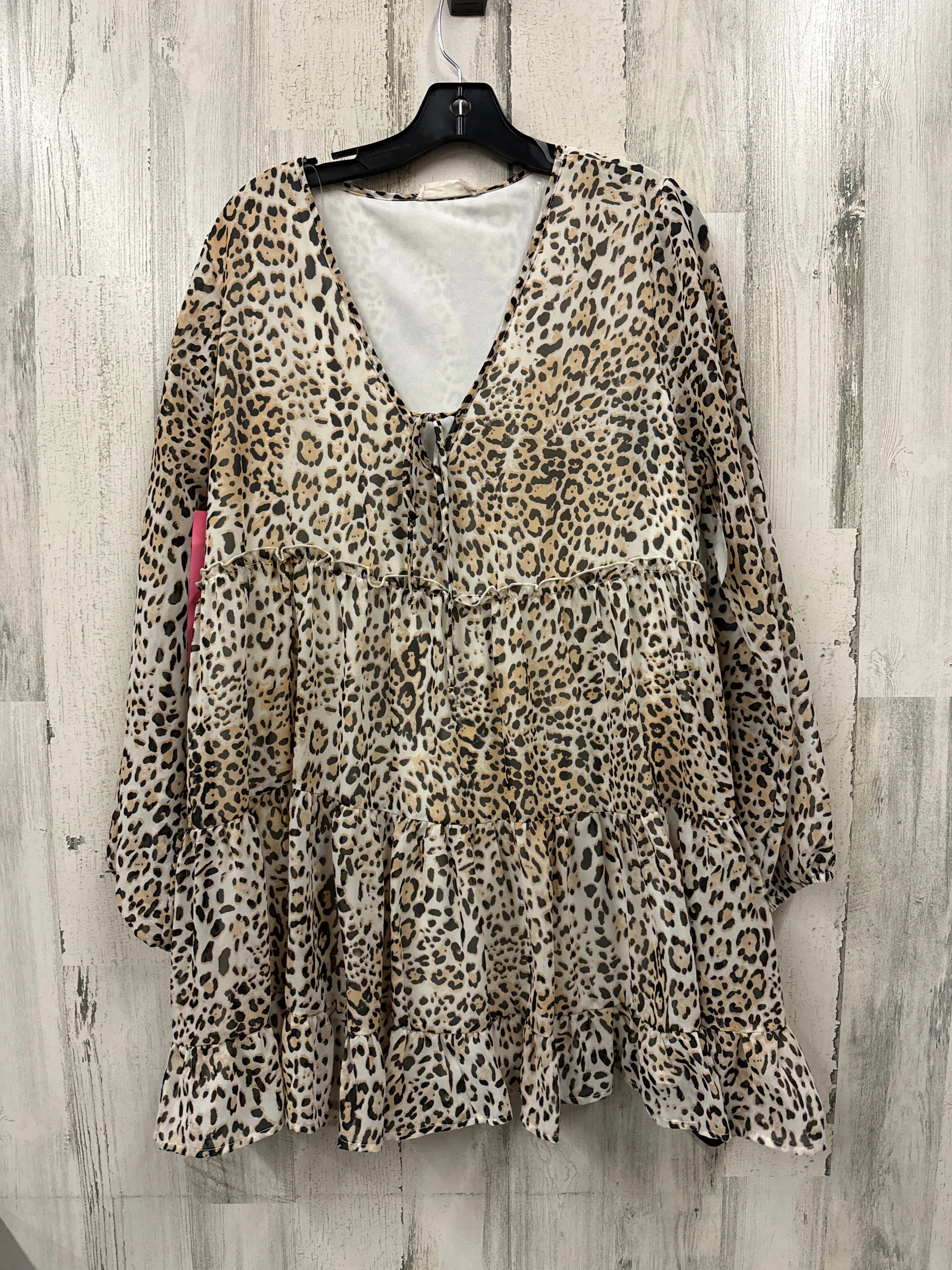 Animal Print Dress Casual Short Altard State, Size M