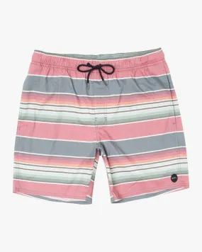 Barnes Elastic Waist Boardshorts 17" - White Multi