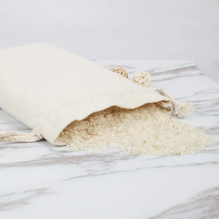 cash drawstring rice bag customized