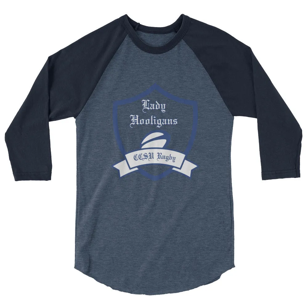 CCSU Lady Hooligans Raglan 3/4 Sleeve Tee