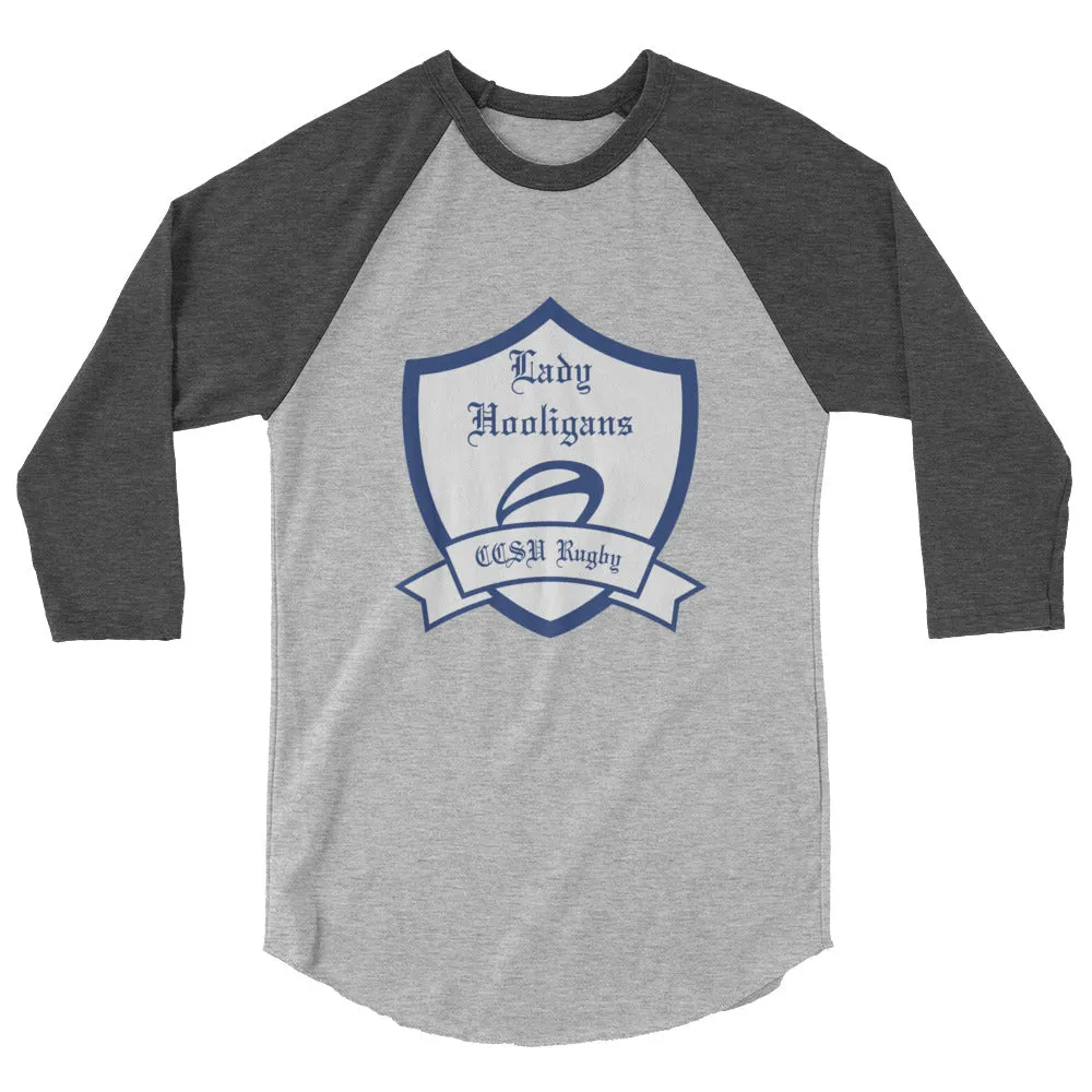 CCSU Lady Hooligans Raglan 3/4 Sleeve Tee