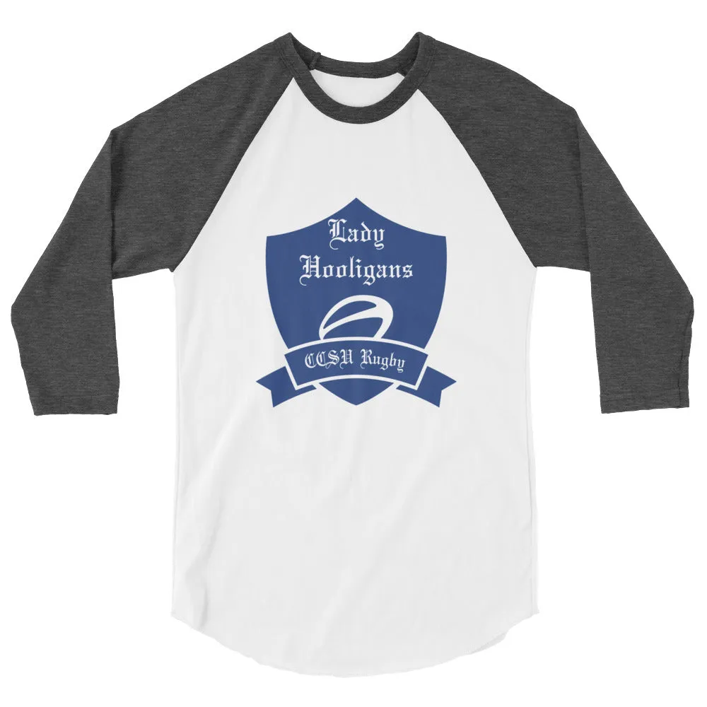 CCSU Lady Hooligans Raglan 3/4 Sleeve Tee