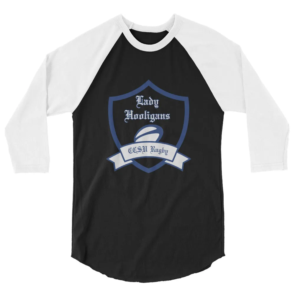 CCSU Lady Hooligans Raglan 3/4 Sleeve Tee
