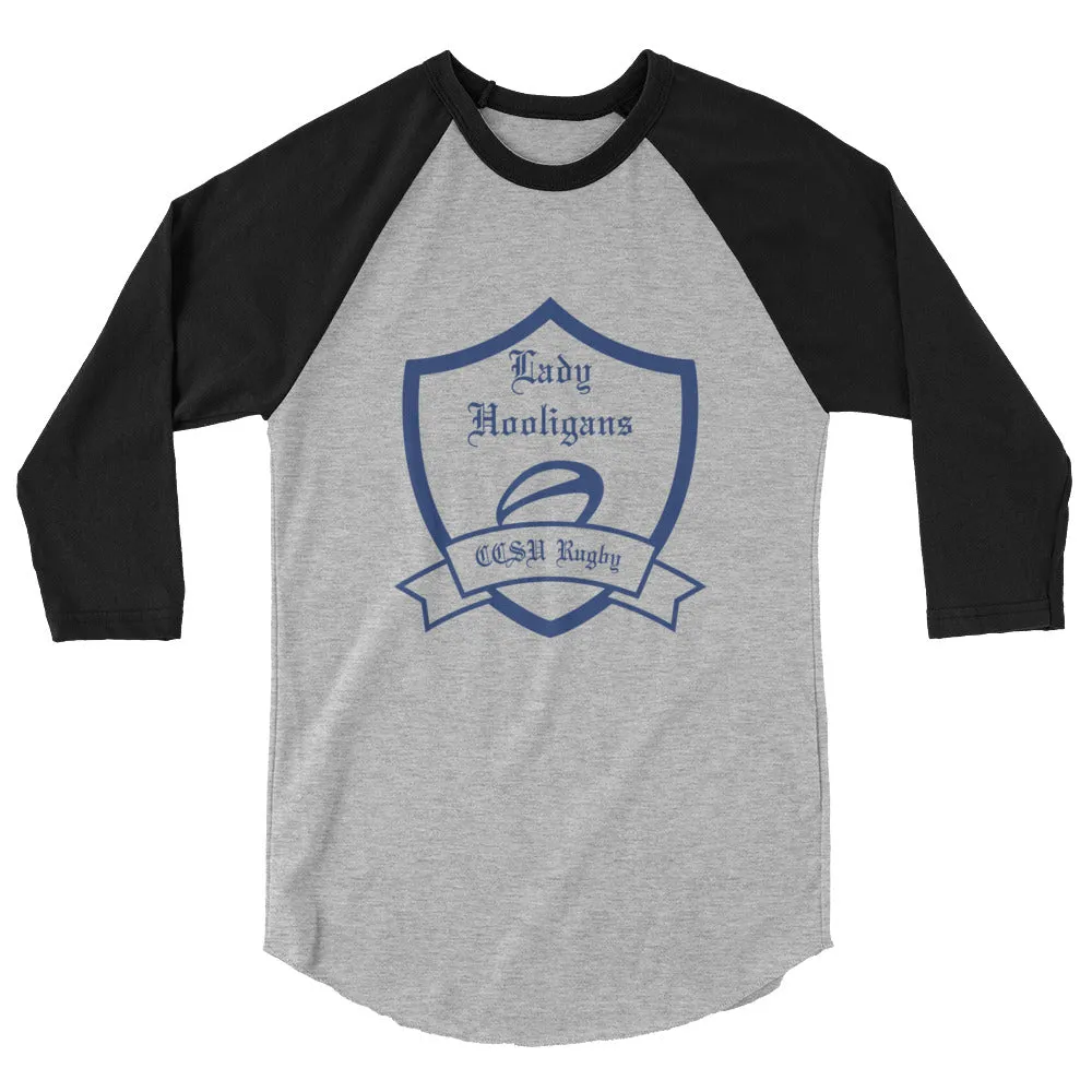CCSU Lady Hooligans Raglan 3/4 Sleeve Tee