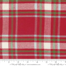 Classic Retro Holiday - Red Plaid - 16" Toweling - 920 310 - Half Yard