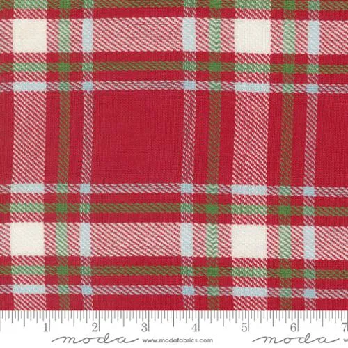 Classic Retro Holiday - Red Plaid - 16" Toweling - 920 310 - Half Yard