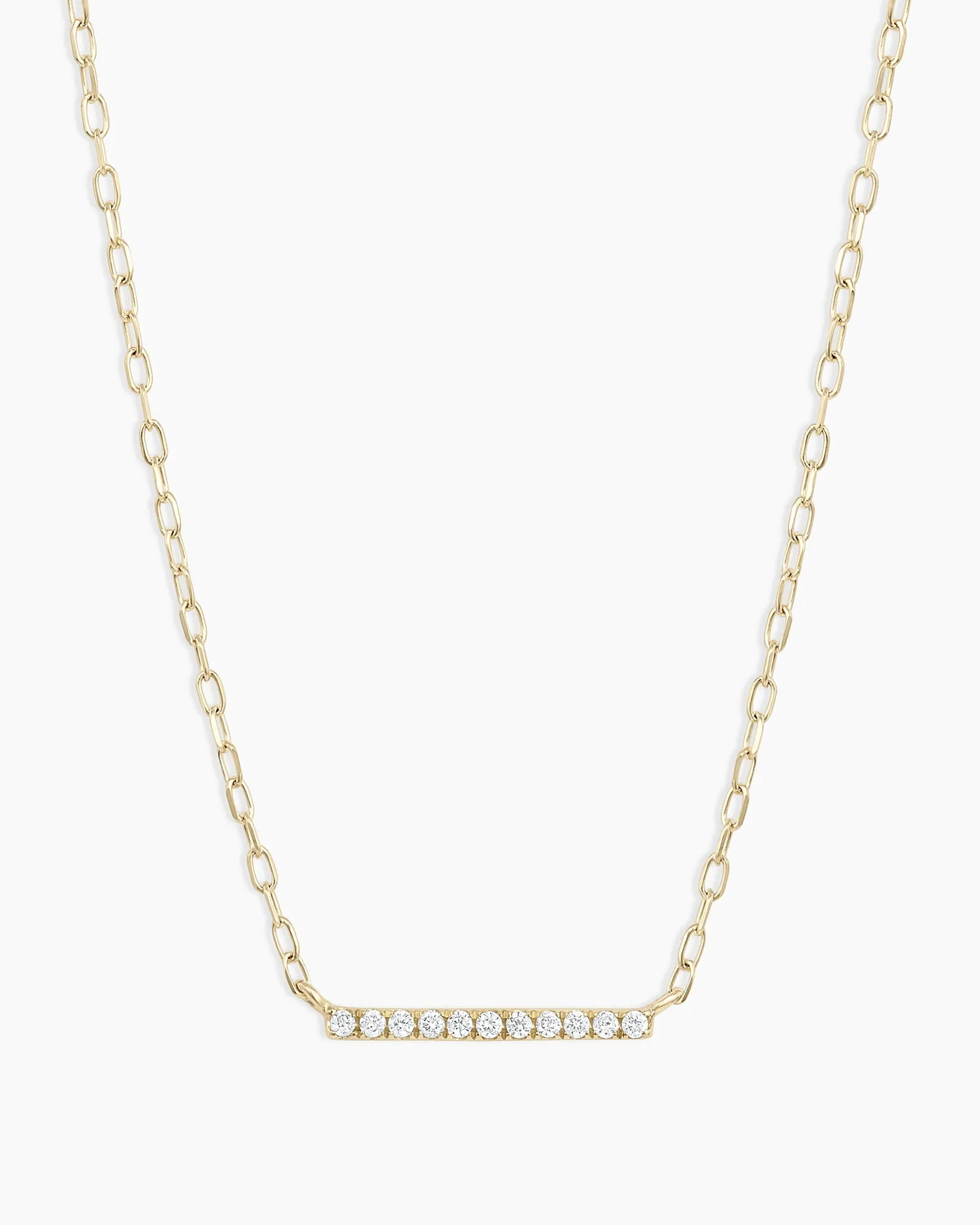 Diamond Bar Necklace