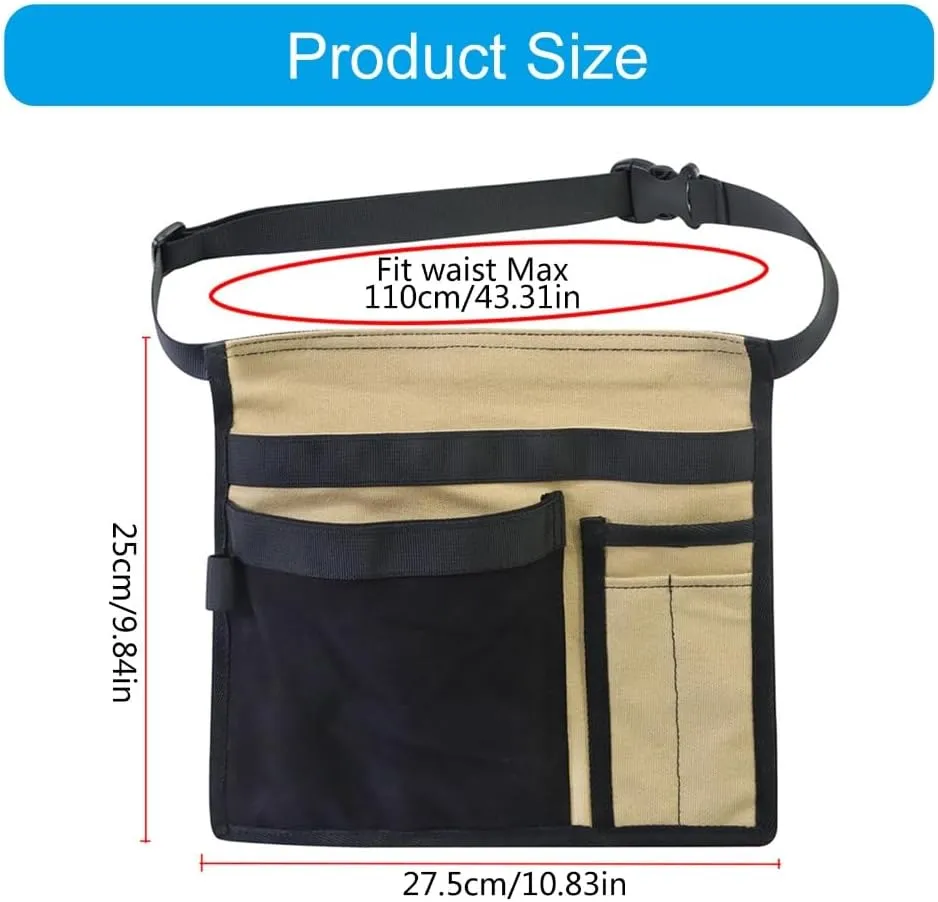 Electrician Tool Bag With Adjustable Belt Clip For Carpenter And Builders Multipurpose Hand Tools Storage Pouches