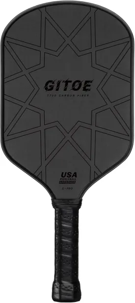 G-Pro Pickleball Paddle  16MM Raw Carbon Fiber T700 Pickleball Paddle with High Spin, Control & Power  2025 USAPA Approved for Professional Players