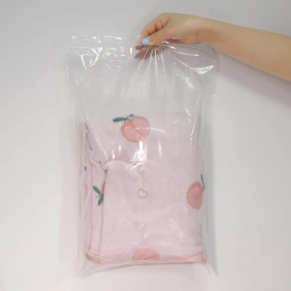 iMailer - 100 Count - 14" x 20" Large Zip Plastic Poly Bags - Clear Reclosable 2 Mil Zipper Bags- 2 Gallon Zip Bags for Clothing, T-Shirts, Pants