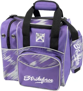 KR Strikeforce Flexx Single Tote Bowling Bag with Side Shoe Compartment and Front Accessory Compartment