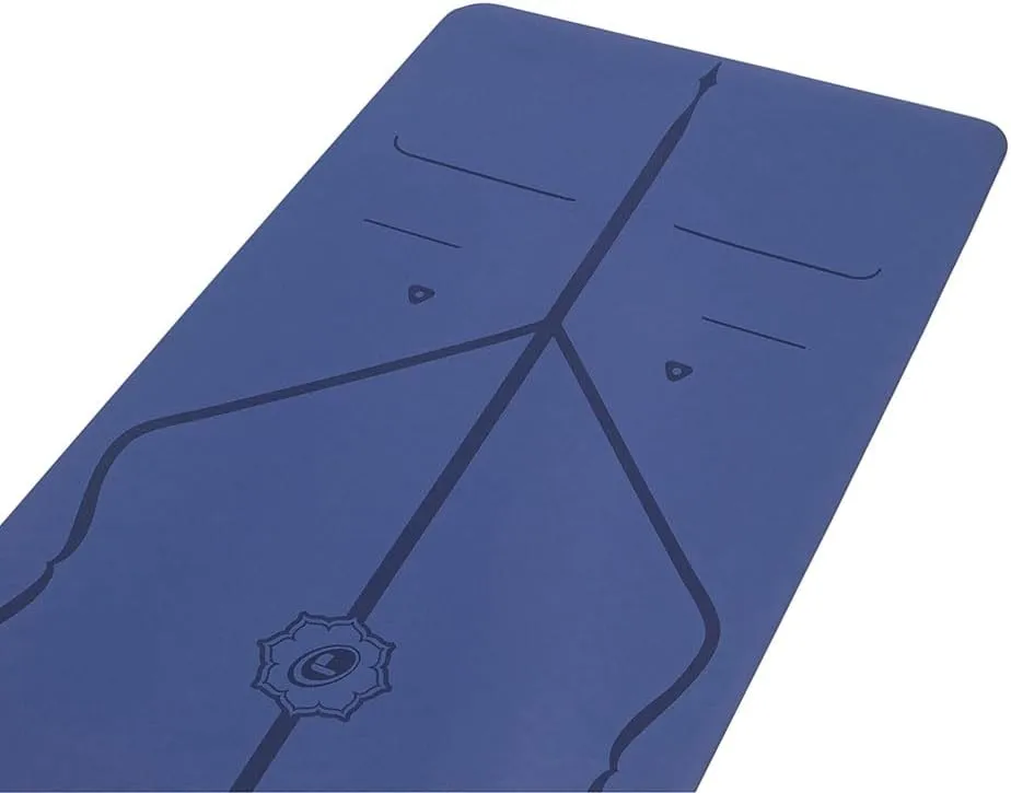 Liforme Original Yoga Mat  Free Yoga Bag Included - Patented Alignment System, Warrior-like Grip, Non-slip, Eco-friendly, sweat-resistant, long, wide, 4.2mm thick mat for comfort