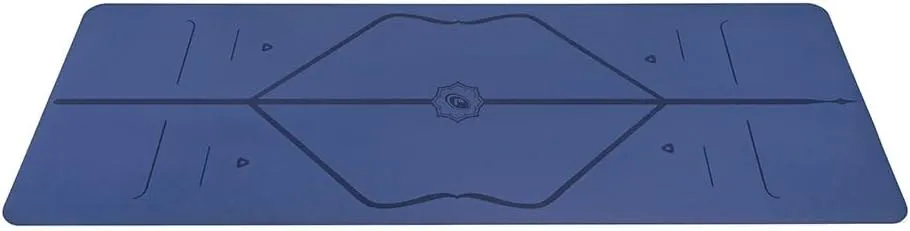 Liforme Original Yoga Mat  Free Yoga Bag Included - Patented Alignment System, Warrior-like Grip, Non-slip, Eco-friendly, sweat-resistant, long, wide, 4.2mm thick mat for comfort