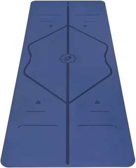 Liforme Original Yoga Mat  Free Yoga Bag Included - Patented Alignment System, Warrior-like Grip, Non-slip, Eco-friendly, sweat-resistant, long, wide, 4.2mm thick mat for comfort