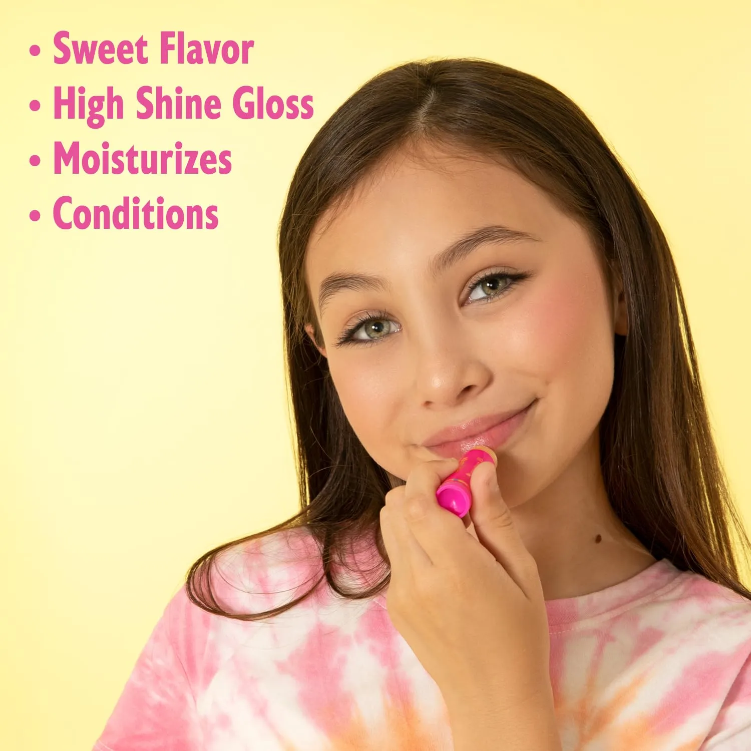 Lip Smacker Lippy Pals Swirls, Sanrio Hello Kitty, Flavored Moisturizing & Smoothing Soft Shine Lip Balm, Hydrating & Protecting Fun Tasty Glossy Finish, Cruelty-Free & Vegan - Cheerful Cherry, Kiwi