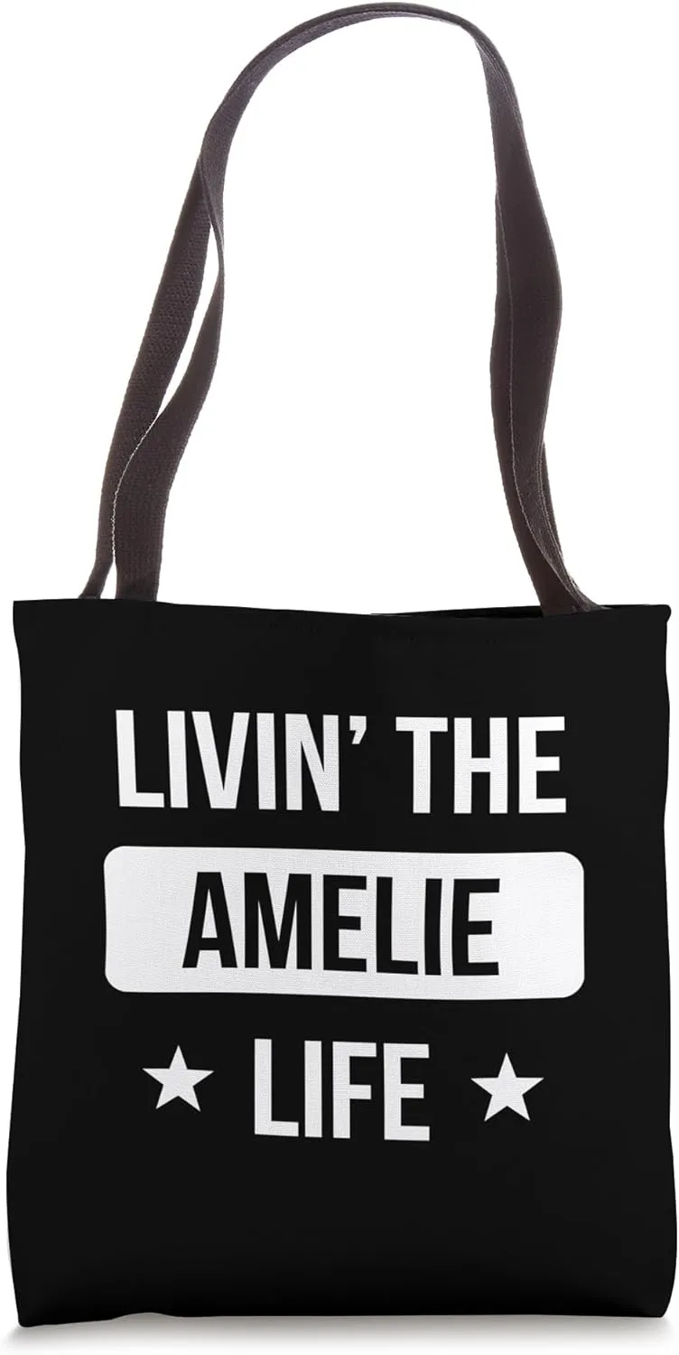 Livin' The Amelie Life Family Reunion Squad First Last Name Tote Bag