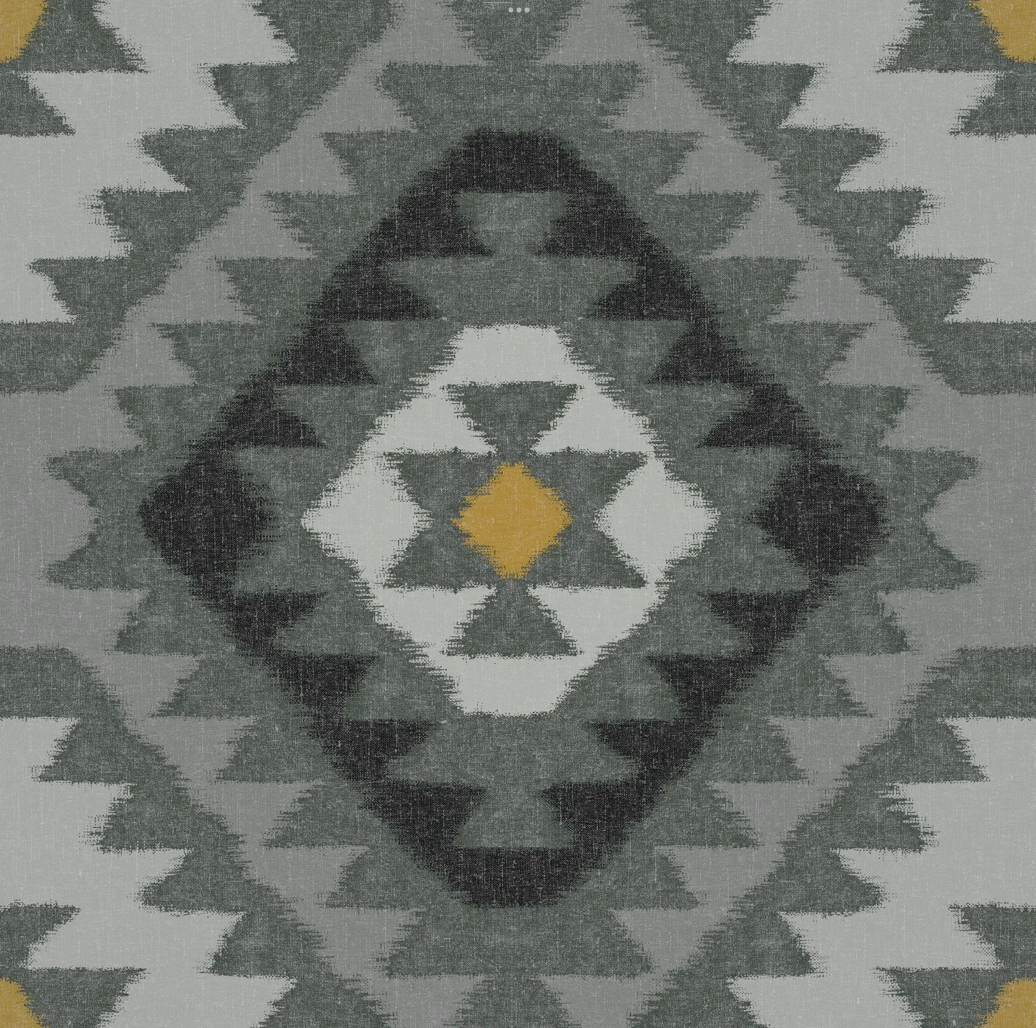Navajo Wallpaper - Pewter Yellow