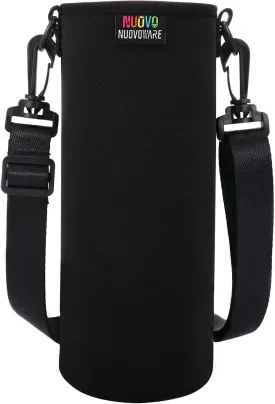 Nuovoware Water Bottle Carrier Bag, Premium Neoprene Portable Insulated Water bottle Sling Holder Bag 1000ML with Adjustable Shoulder Strap for Men Women Hiking, Sling Bottle Bag Case