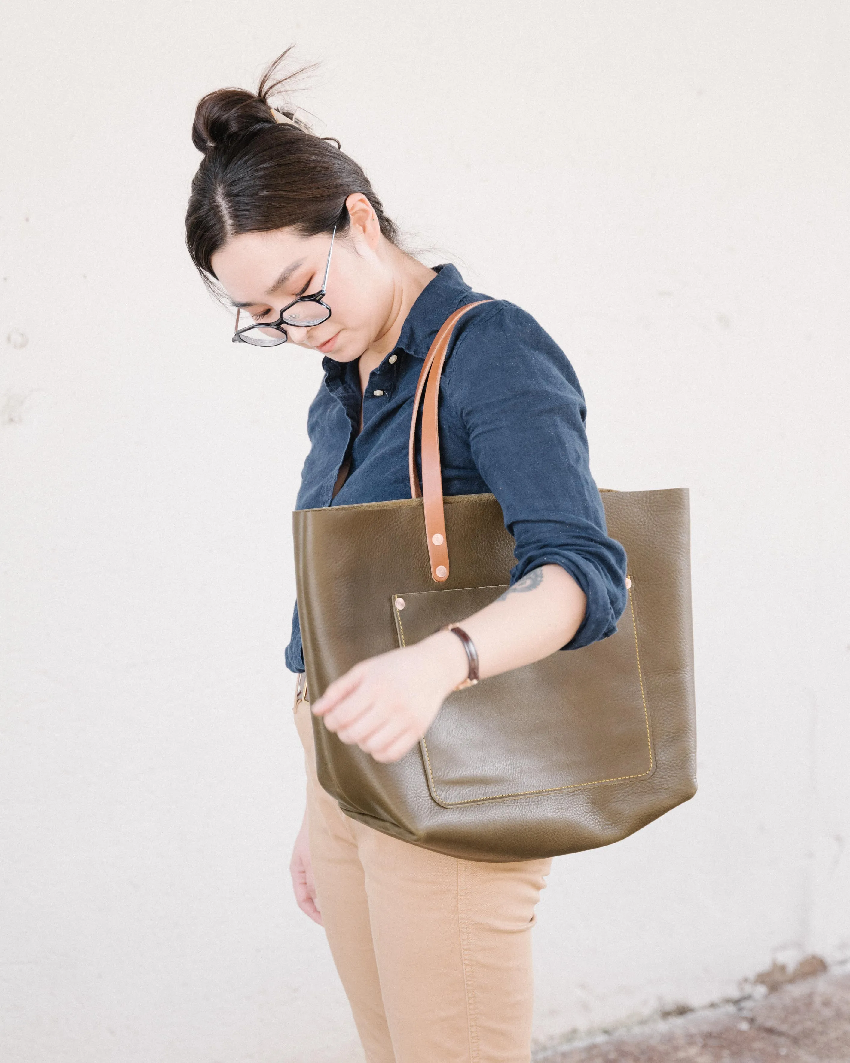 Olive Cypress Market Tote