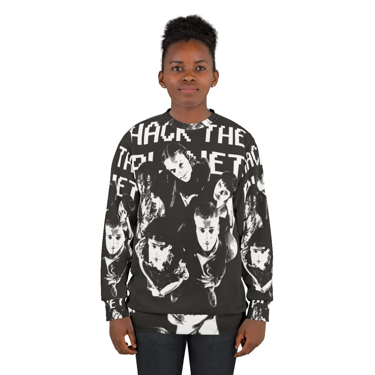 "Hack The Planet" 90s Hacker Sweatshirt