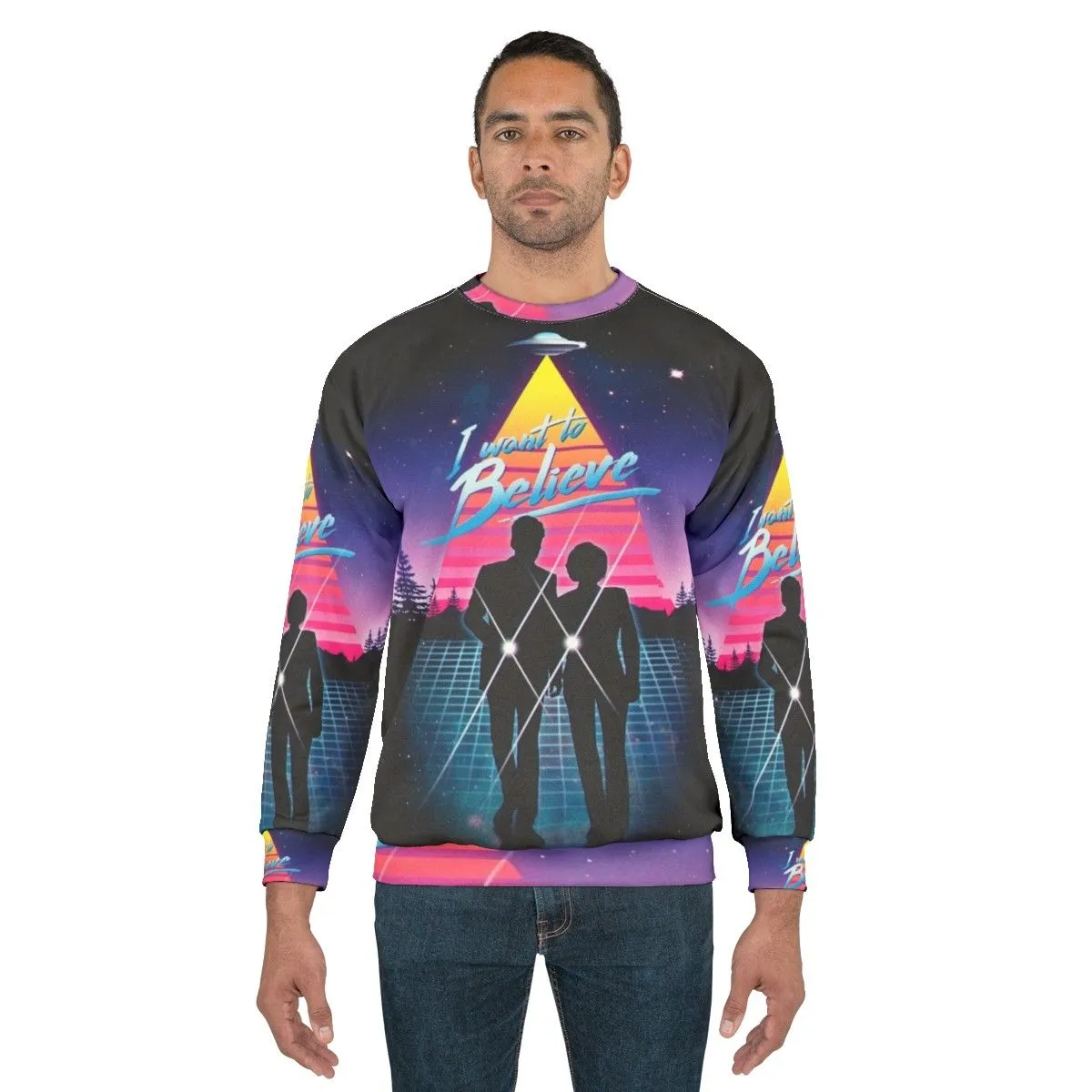 "I Want To Believe" Retro X-Files Sweatshirt