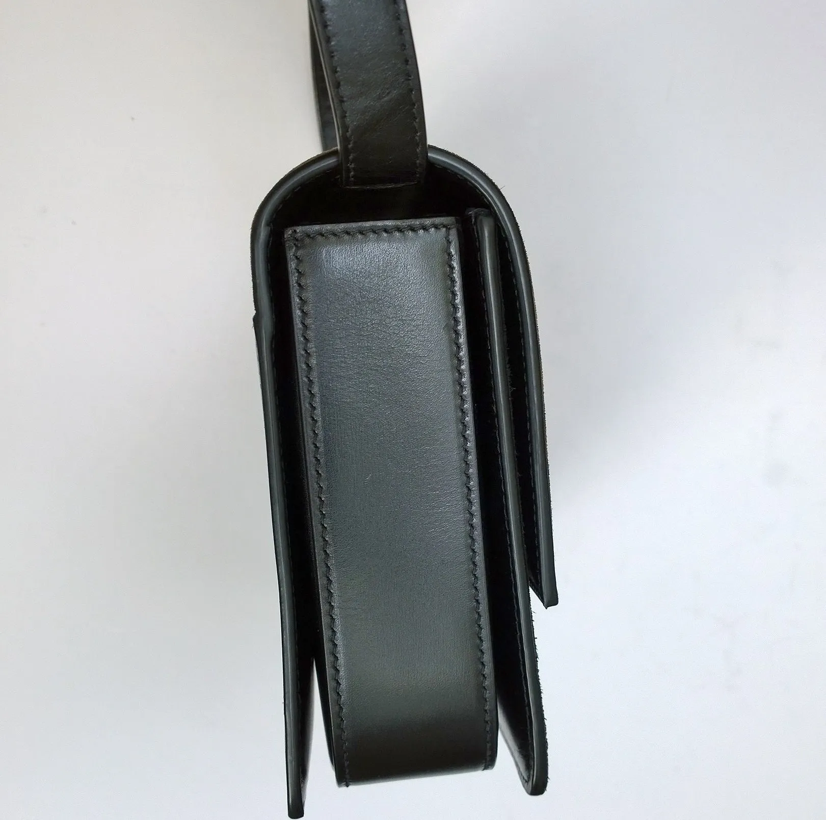 Saint Laurent Bellechasse Leopard Suede Black Crossbody Bag