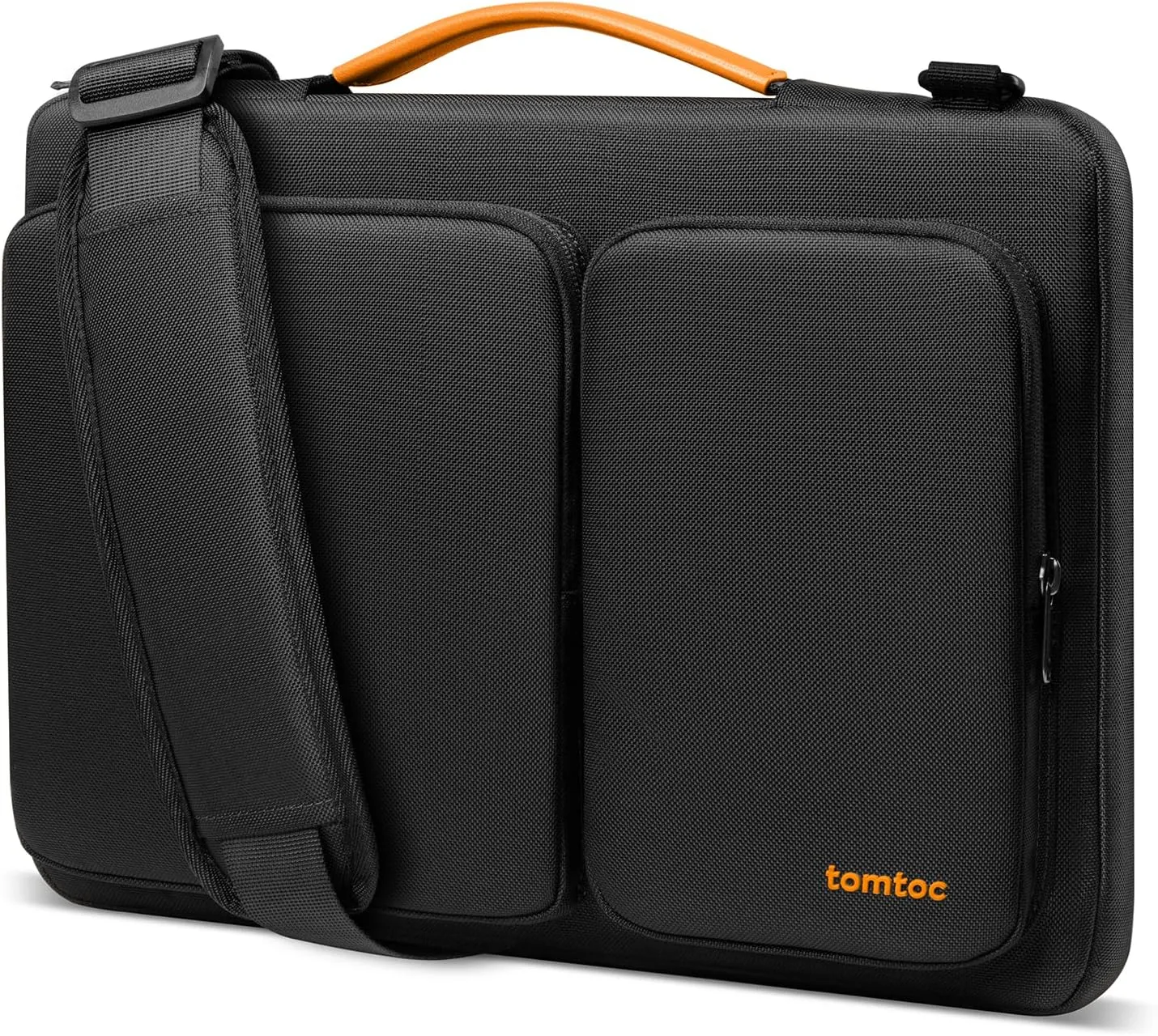 tomtoc 360 Protective Laptop Shoulder Bag for 15.6 Inch Laptop, Fit Acer Aspire 3/5/7, Dell Inspiron/XPS, ASUS ROG/TUF, Lenovo ThinkPad L/E/T/P/V, Waterproof Accessory Case