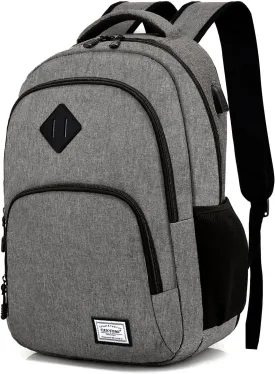 Travel Laptop Backpack, Carry On Backpack for Men Women Laptop Computer Work School Bag USB Port