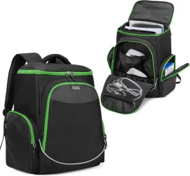 Trunab Gaming Console Backpack Compatible with Playstation 5 / PS5 Slim / PS4 / Xbox One, Travel Carrying Bag with Multiple Pockets for 15.6 Laptop and Gaming Accessories
