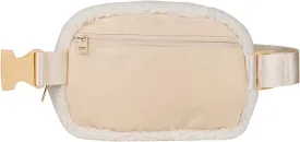 UOQAPRE Unisex Fanny Pack with Adjustable Strap Belt Bag for Women and Men, Fleece Mini Waist Pouch Travel Hiking Running
