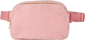UOQAPRE Unisex Fanny Pack with Adjustable Strap Belt Bag for Women and Men, Fleece Mini Waist Pouch Travel Hiking Running