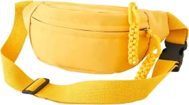 Waist Bag for Kids, Cute Fanny Pack for Little Boys Girls, Adjustable Waist Pack Small Chest Crossbody Purse, Fashion Kids Bum Bag Lightweight Chest Bag Princess Mini Bags (Yellow)