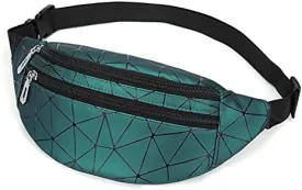 Waist Bag for Women & Men Holographic Fanny Pack Bum Bag with Adjustable Belt.